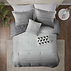 Alternate image 3 for Urban Habitat Maren Printed Cotton Gauze 5-Piece King/California King Comforter Set in Charcoal