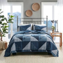 Woolrich™ Olsen 3-Piece Oversized Cotton Quilt Mini Set in Blue