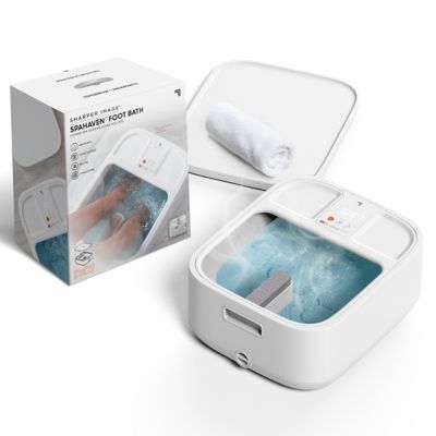 Sharper Image Foot Bath Heated Spa with Massage Rollers and LED Display