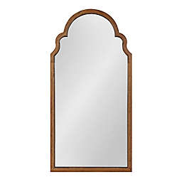 Kate and Laurel Hogan 24-Inch x 48-Inch Rustic Arch Mirror in Brown