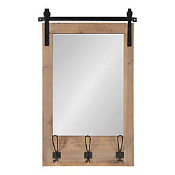 Kate and Laurel® Cates 18-Inch x 28-Inch Functional Mirror in Rustic Brown
