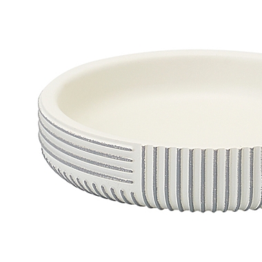 Studio 3B&trade; Cross Hatch Soap Dish in Coconut Milk. View a larger version of this product image.