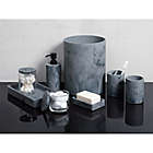 Alternate image 1 for Studio 3B&trade; Marbleized Tall Bath Jar with Lid in Black