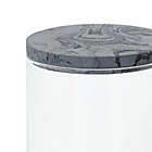 Alternate image 2 for Studio 3B&trade; Marbleized Tall Bath Jar with Lid in Black