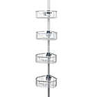 Alternate image 3 for Squared Away&trade; NeverRust&reg; Aluminum 4-Tier Shower Caddy in Satin Chrome