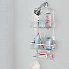 Alternate image 1 for Squared Away&trade; NeverRust&reg; Aluminum Over-The-Shower Caddy in Satin Chrome