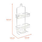 Alternate image 8 for Squared Away&trade; NeverRust&reg; Aluminum Over-The-Shower Caddy in Satin Chrome