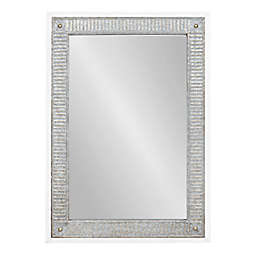 Kate and Laurel Deely 27-Inch x 39-Inch Rectangle Mirror in White