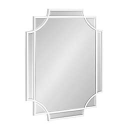 Minuette 18x24 White Scallop Mirror