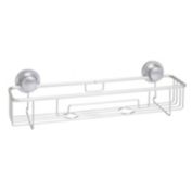 Squared Away&trade; NeverRust&reg; 18.2-Inch Aluminum Dual Mount Shower Basket in Satin Chrome