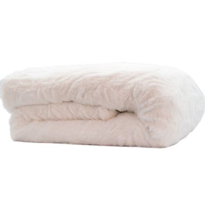 Therapedic&reg; Faux Fur 12 oz. Weighted Blanket in Ivory