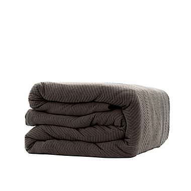 Therapedic&reg; 20 lb. Jersey Knit Weighted Blanket in Grey. View a larger version of this product image.