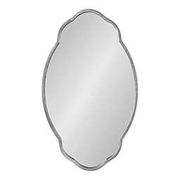 Kate and Laurel® Magritte 18-Inch x 30-Inch Scalloped Wall Mirror in Silver