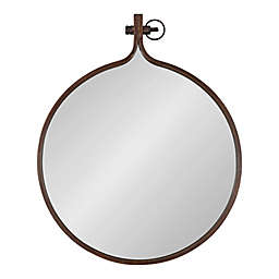 Kate and Laurel Yitro 23.25-Inch x 28.75-Inch Irregular Wall Mirror in Antique Bronze