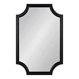 Kate and Laurel® Hogan 20-Inch x 30-Inch Scallop Mirror in Black