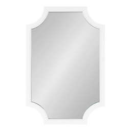Kate and Laurel Hogan 20-Inch x 30-Inch Scallop Mirror in White