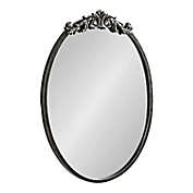 Kate and Laurel&trade; Arendahl 18-Inch x 24-Inch Oval Wall Mirror in Black