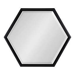 Kate & Laurel® Calter 22-Inch x 26-Inch Hexagon Mirror in Black