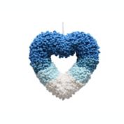 H for Happy&trade; 15.5-Inch Ombre Heart Wreath in Blue