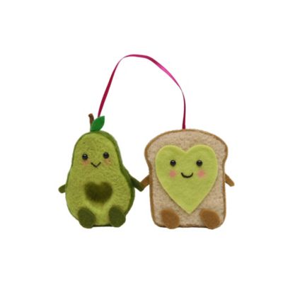 H for Happy&trade; 2-Piece Avocado &amp; Toast Felt Valentine&#39;s Day Characters Set