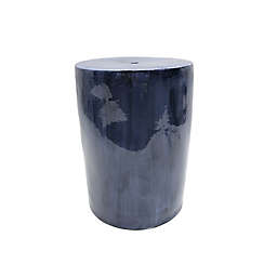 Everhome™ Ceramic Glazed Accent Table in Navy