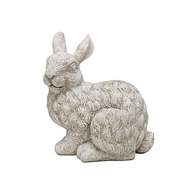 Bee & Willow&trade; 9.06-Inch Indoor/Outdoor Rabbit Statue in Grey. View a larger version of this product image.