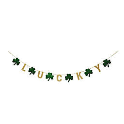 H for Happy™ 72-Inch "Lucky" St. Patrick's Day Felt Banner in Green