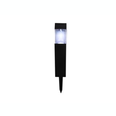 Simply Essential&trade; Modern Outdoor Solar LED Pathway Markers in Black (Set of 6). View a larger version of this product image.