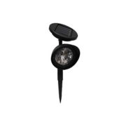 Simply Essential&trade; Outdoor Solar LED Spotlight in Black