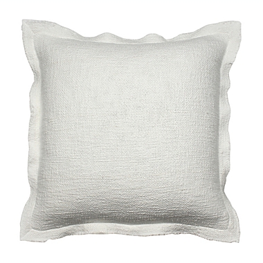 Bee &amp; Willow&trade; Femme Tweed 20-Inch Square Throw Pillow in White. View a larger version of this product image.