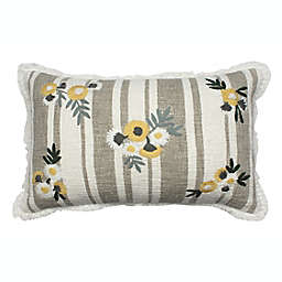 Bee & Willow™ Striped Floral Oblong Throw Pillow