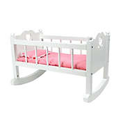Sophia&#39;s 16-Inch High End Baby Doll Cradle in White