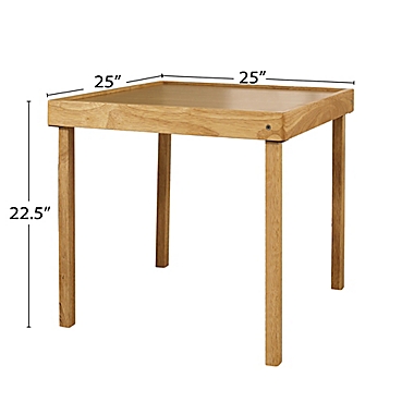 Stakmore Juvenile 3-Piece Folding Table Set in Natural. View a larger version of this product image.