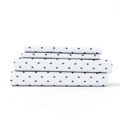 Home Collection Dots Queen Sheet Set in Navy