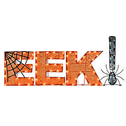 National Tree Company® 50-Inch "EEK!" Halloween Decoration in Orange