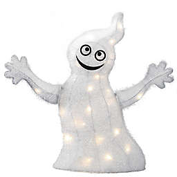 National Tree Company® 18-Inch Lit Smiling Ghost Halloween Decoration in White