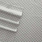 Alternate image 4 for Scallops Microfiber Deep-Pocket King Sheet Set in Light Grey
