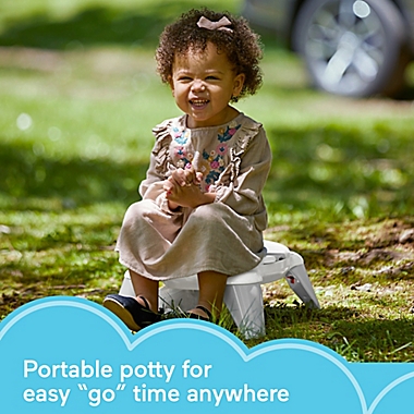 Fisher-Price&reg; 2-in-1 Travel Potty in White/Grey. View a larger version of this product image.