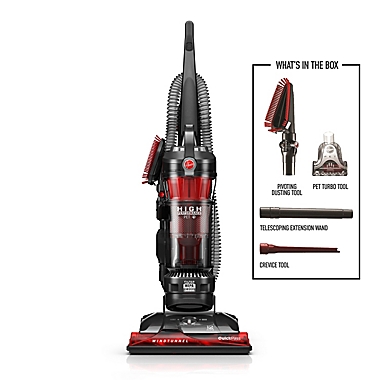 Hoover&reg; WindTunnel 3 High Performance Pet Upright Vacuum in Red. View a larger version of this product image.