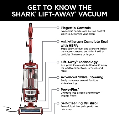Shark&reg; Rotator&reg; Lift-Away&reg; Upright Vacuum with PowerFins&trade; in Paprika. View a larger version of this product image.