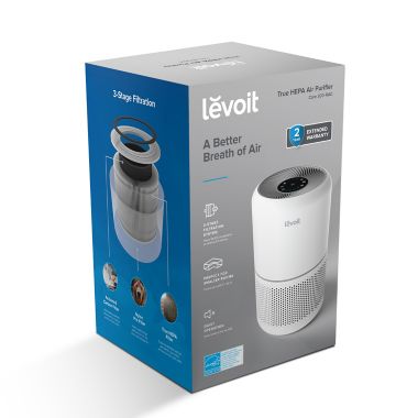 Levoit True HEPA  Air Purifier in White/Silver. View a larger version of this product image.