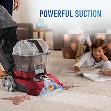 Hoover&reg; Power Scrub Deluxe Carpet Cleaner in Red. View a larger version of this product image.