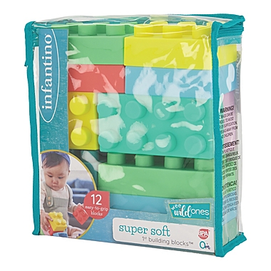 Infantino&reg; 12-Piece Super Soft 1st Building Block Set. View a larger version of this product image.