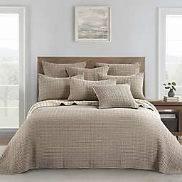 Levtex Home Mills Waffle 2-Piece Reversible Twin/Twin XL Bedspread Set in Taupe