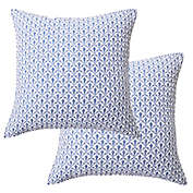 Levtex Home Bennett European Pillow Shams in Blue (Set of 2)
