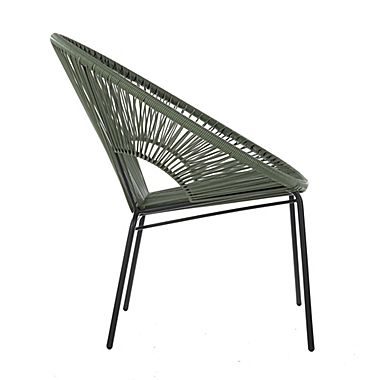 Studio 3B&trade; Sora Outdoor String Stacking Chair in Green. View a larger version of this product image.