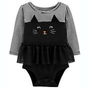 carter&#39;s&reg; Halloween Cat Bodysuit with Attached Tutu in Black