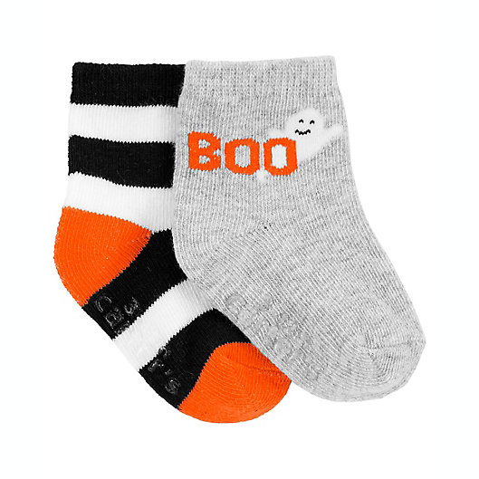 Alternate image 1 for carter's® Size 0-3M 2-Pack Halloween Socks