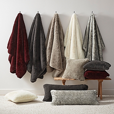 UGG&reg; Mammoth Tipped Throw Blanket in Grey Tipped. View a larger version of this product image.