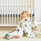 Alternate image 4 for goumi Organic Cotton Many Moons Cozy Blanket in Black/Yellow